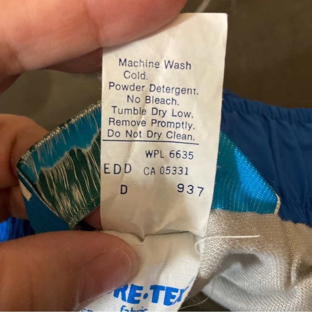 Woolrich Teton Nylon Blue High Performance Pants Men’s Size M Vintage Outdoor - Picture 8 of 15